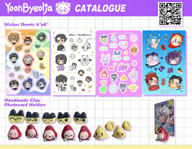 Sticker Sheets and Handmade Photocard Holders